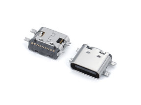 TYPE-C 16P母座板上四腳全貼